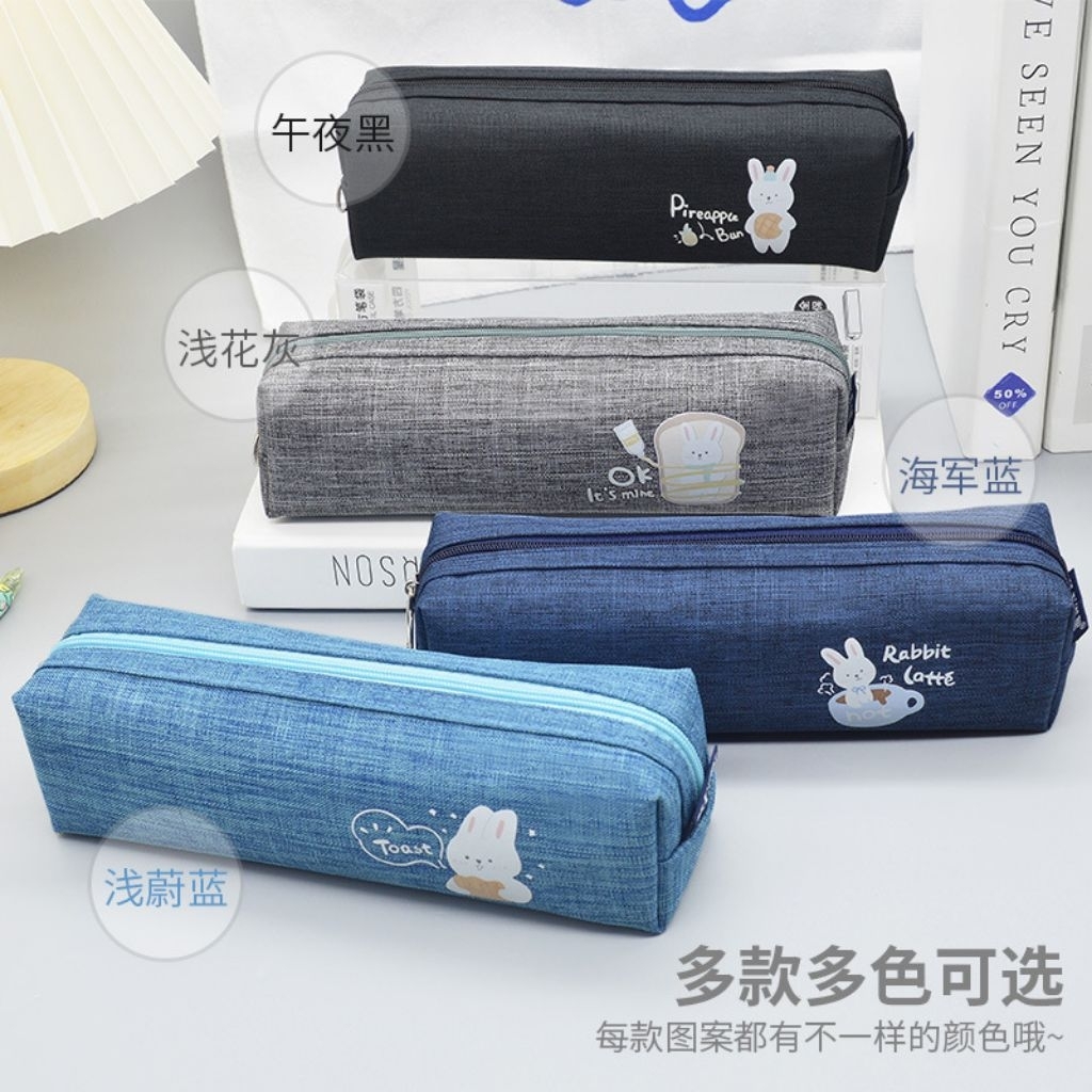

Dalingshop Pencil Case Tempat Pensil Besar Kain Premium Kotak Pensil Kain Tempat Pensil Sleting Kain