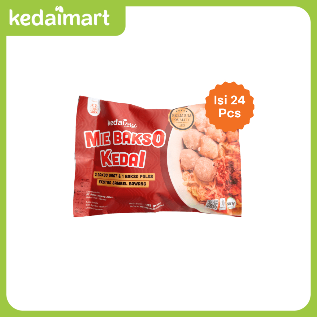 

Paket Bundling KedaiMu Mie Bakso Kedai Instan Siap Saji Single x 24 Pcs