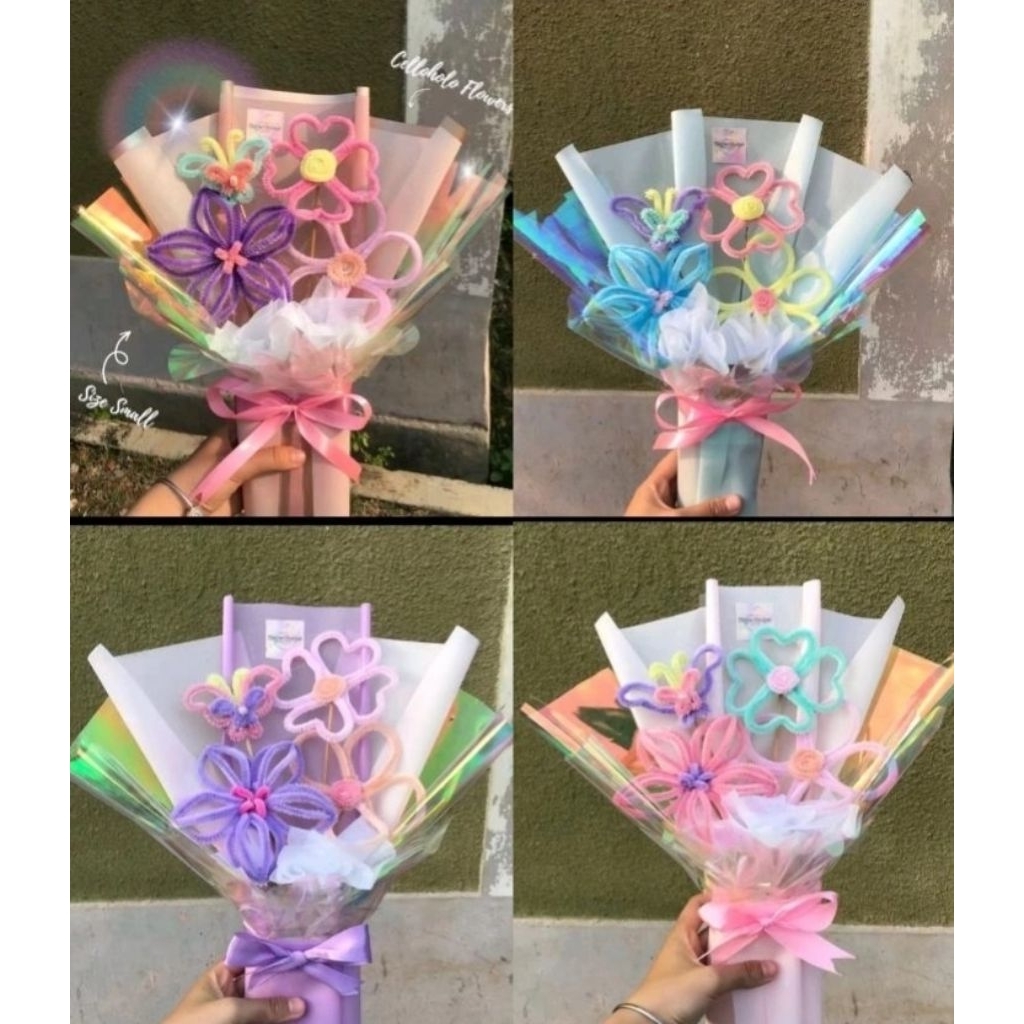 buket bunga kawat bulu/buket kawat bulu termurah/buket wisuda kawat bulu/buket kawat bulu termurah