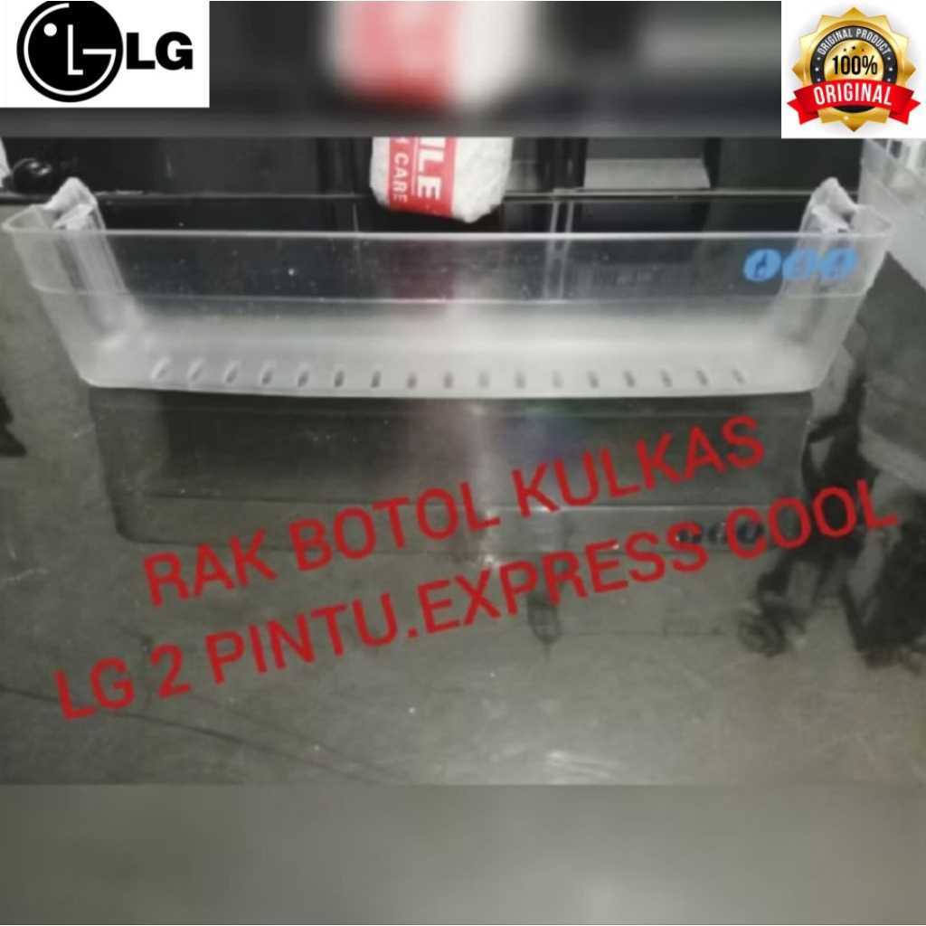 RAK BOTOL KULKAS LG 2 PINTU.EXPRESSCOOL SECOND ORIGINAL