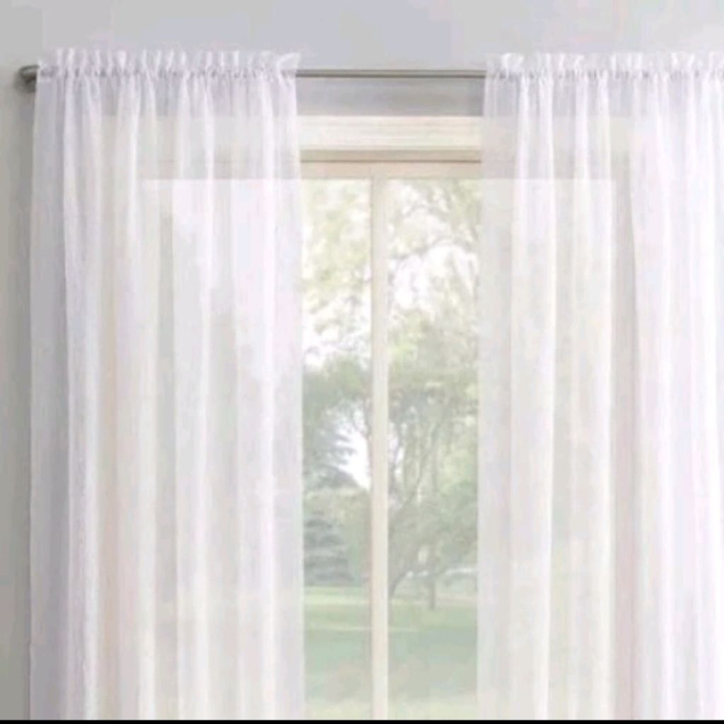 GORDEN VITRASE SERUT GORDEN PUTIH TRANSPARAN POLOS MODEL SERUT