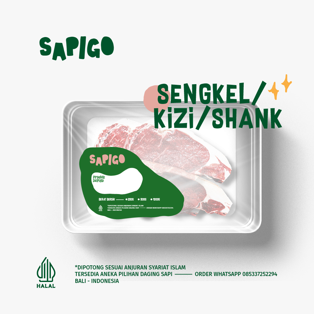 

SAPIGO - Daging Sapi Kizi/Sengkel/Shank 250g-1kg