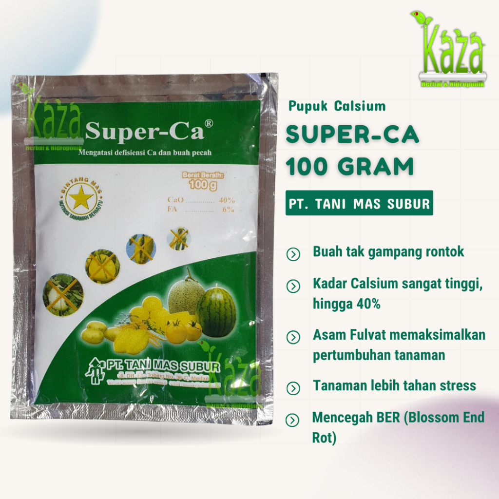 Pupuk Patenca atau Super-Ca 100 gram - Super Calsium Kalsium untuk Buah Pecah BER
