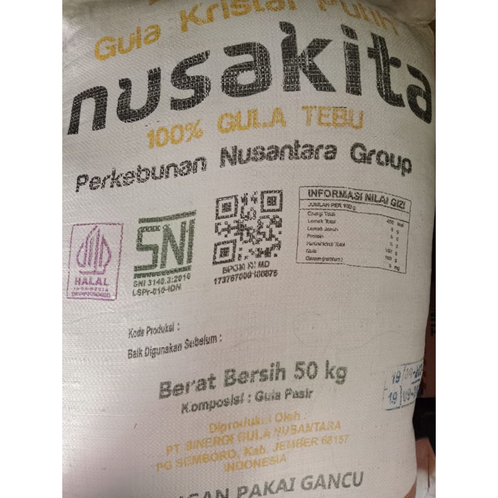 

gula 50kg nusakita