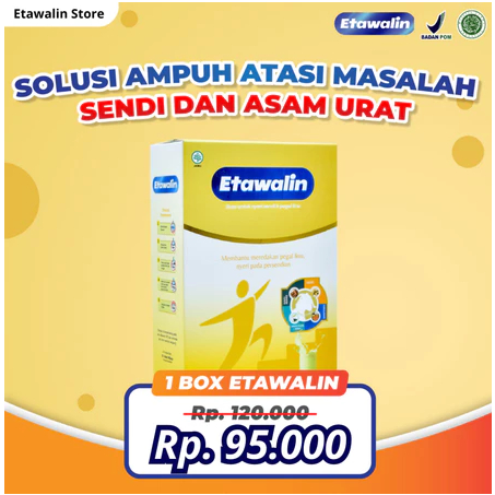 

ETAWALIN SUSU KAMBING SOLUSI ASAM URAT DAN NYERI SENDI - 1 BOX