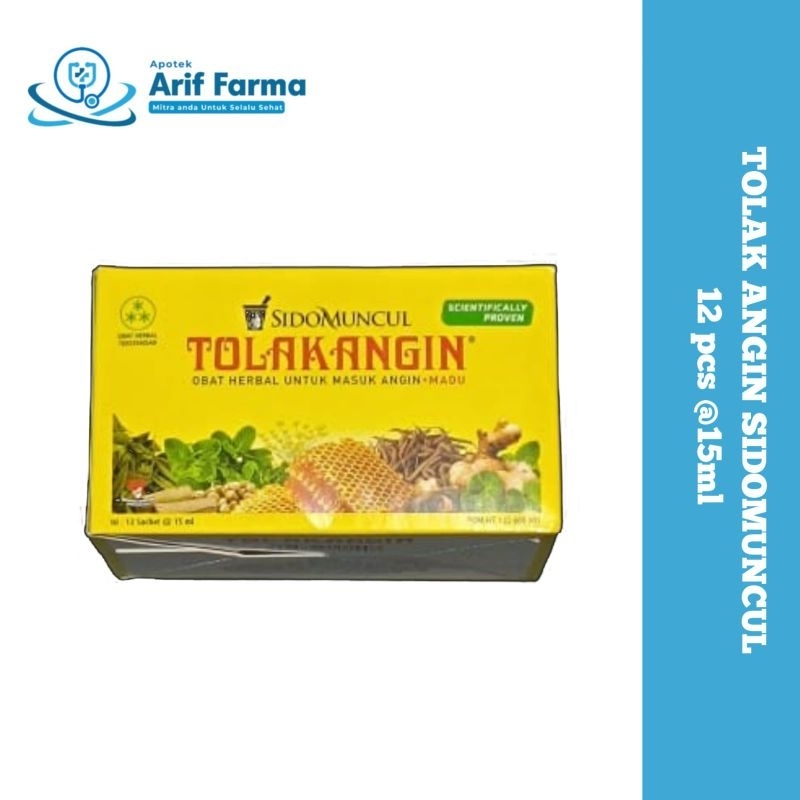 

Tolak Angin Cair Sidomuncul 1 Box Isi 12 Sachet Obat Herbal