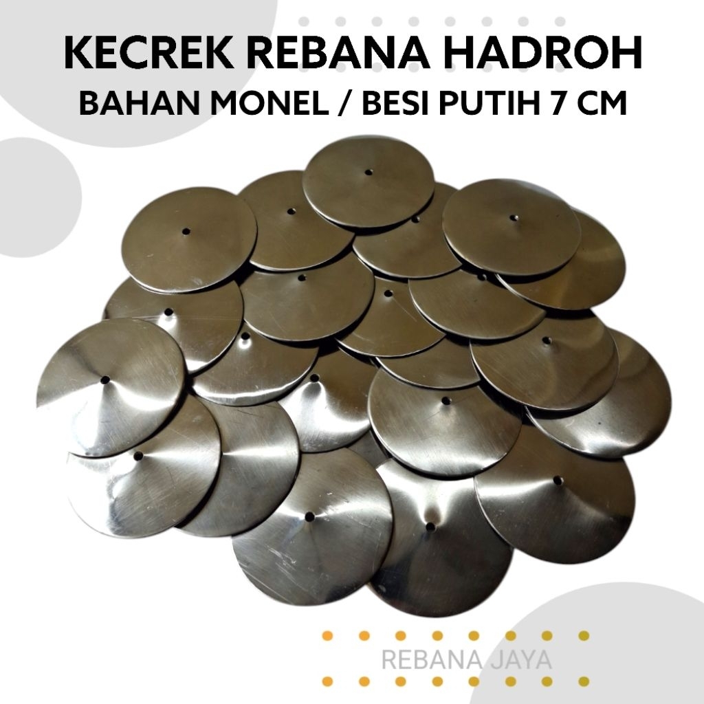Kencer Kecrik Kecrek Rebana Hadroh Stainless / Plat Monel