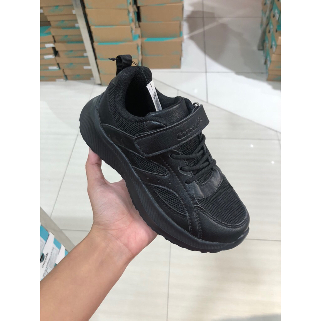sepatu sekolah crocodile kids / sepatu hitam anak