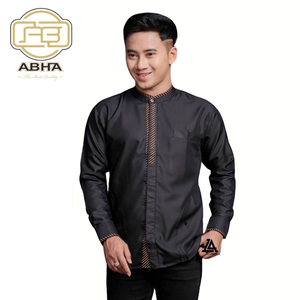 Distro santri - ABHA Koko Avala Baju Koko Pria Lengan Panjang