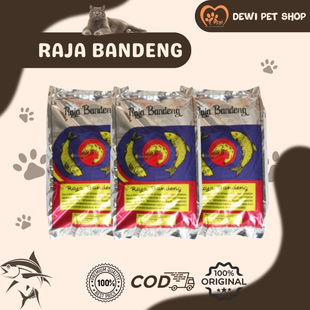 RAJA BANDENG 2.5KG PAKAN IKAN PENUMBUH PLANKTOP BUNGA TANI BOSTER PLANKTOP
