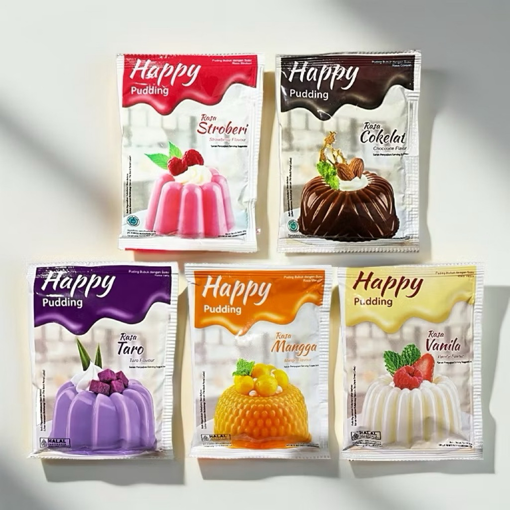 

Happy Pudding by Nutrijell / Puding Nutrijel 60 GRAM