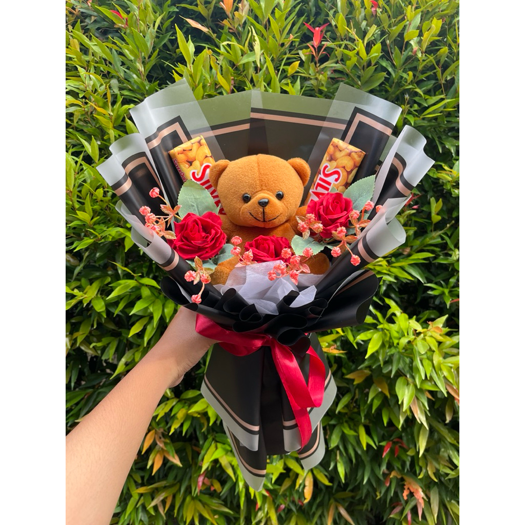 Buket wisuda,buket graduation,buket boneka teddy bear,buket boneka wisuda,buket coklat silverqueen,b