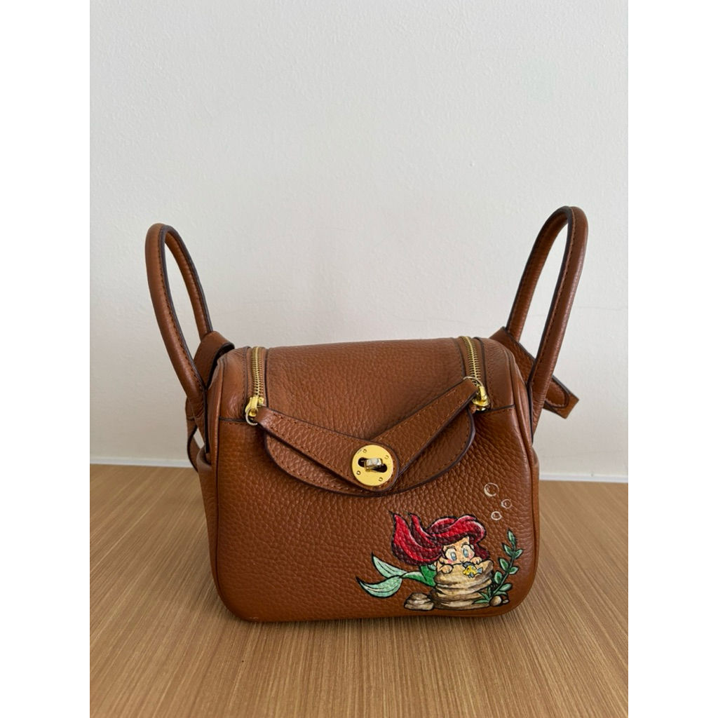 Gbydee preloved bag with handdrawn ariel