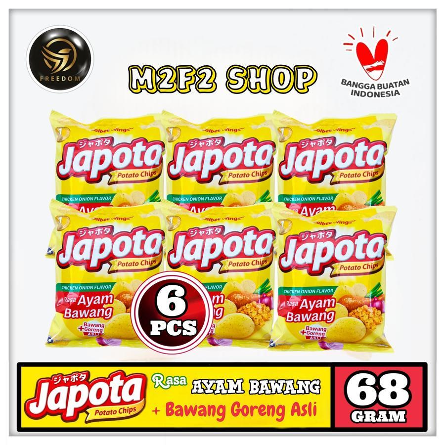 

Keripik Kentang Japota Potato Chips Ayam Bawang - 68 gr (Kemasan 6 Pcs)