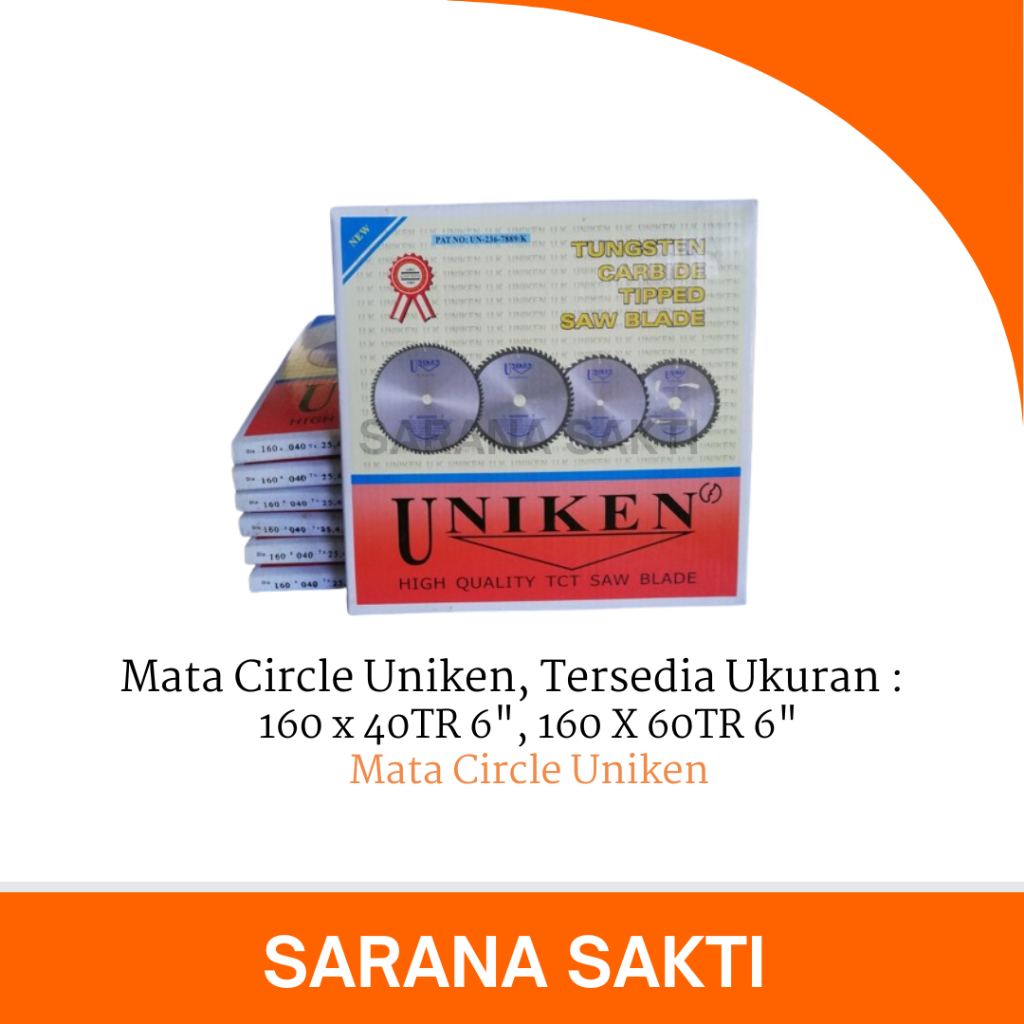 Mata Circle UNIKEN | TCT Circular Saw Blade Uniken 6 Inch 6" Pemotong Kayu