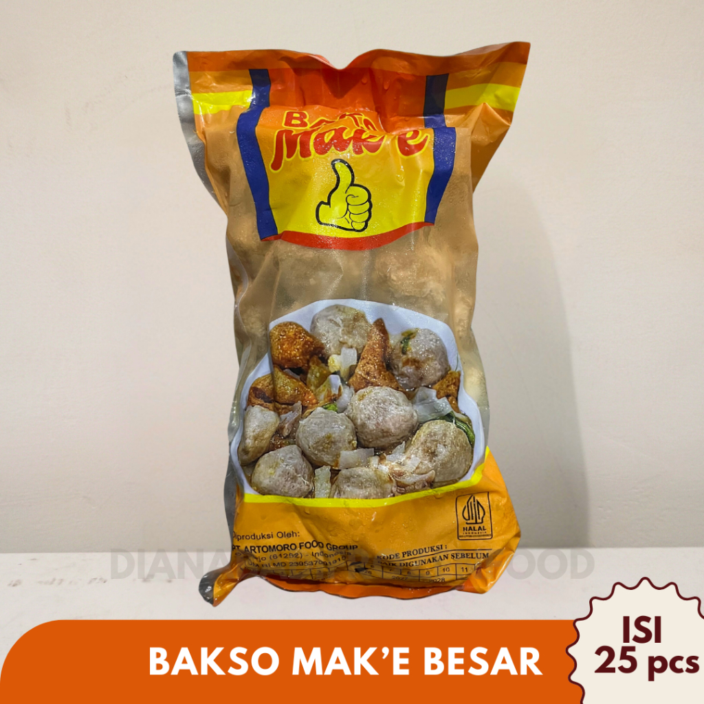 

Bakso Mak'e Super Besar JUMBO Isi 25 biji (Kuning)