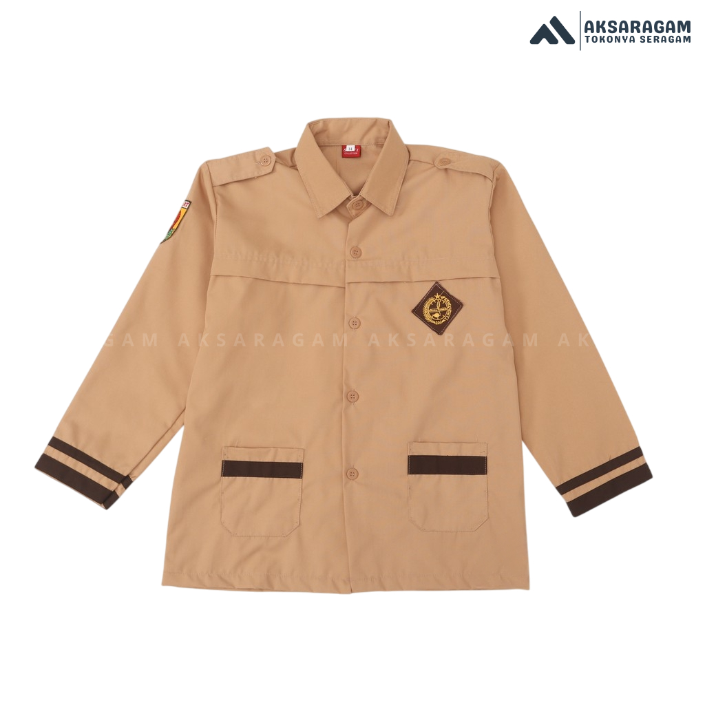 Aksaragam - Seragam Pramuka SD - Baju Pramuka SD Siaga Lengan Panjang - Seragam Pramuka SD