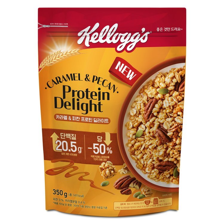 

KELLOG'S CARAMEL & PECAN PROTEIN DELIGHT 350g