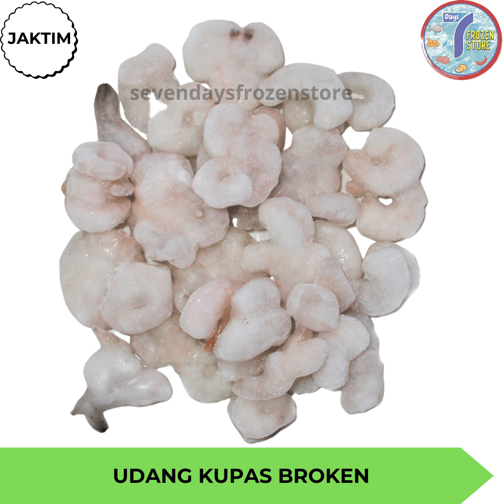 

Udang Kupas Broken Beku Frozen 500 gr