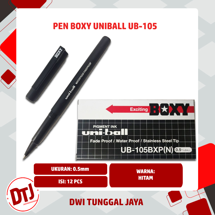 

ATH Pen Boxy Uniball 105 (UB-105) Hitam / Biru