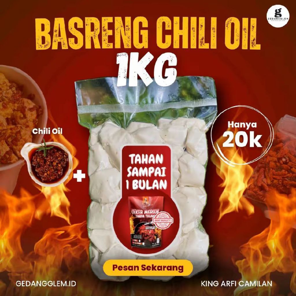 

BASRENG CHILI OIL 1KG BY KING ARFI