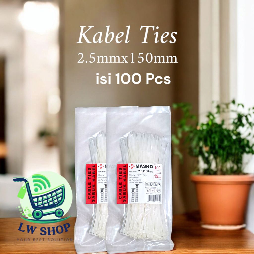 

Kabel Ties|Kabel Ties 15cm| Cable ties 2.5x150, 15cm| Sabuk Kabel