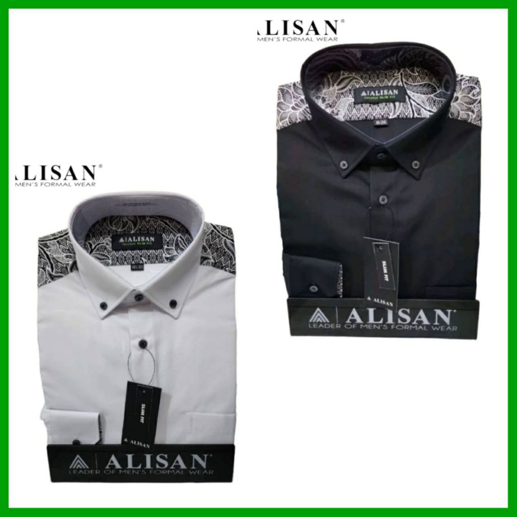 Alisan Batik / Alisan Slimfit Lengan Panjang / Kemeja Alisan Jumbo / Alisan Putih / Kemeja Alisan Le