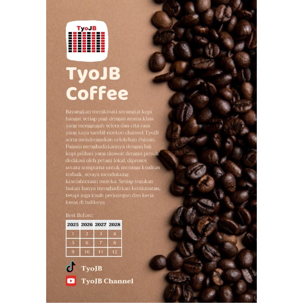 

Kopi asli 100% yang paimin persembahkan untuk kalian