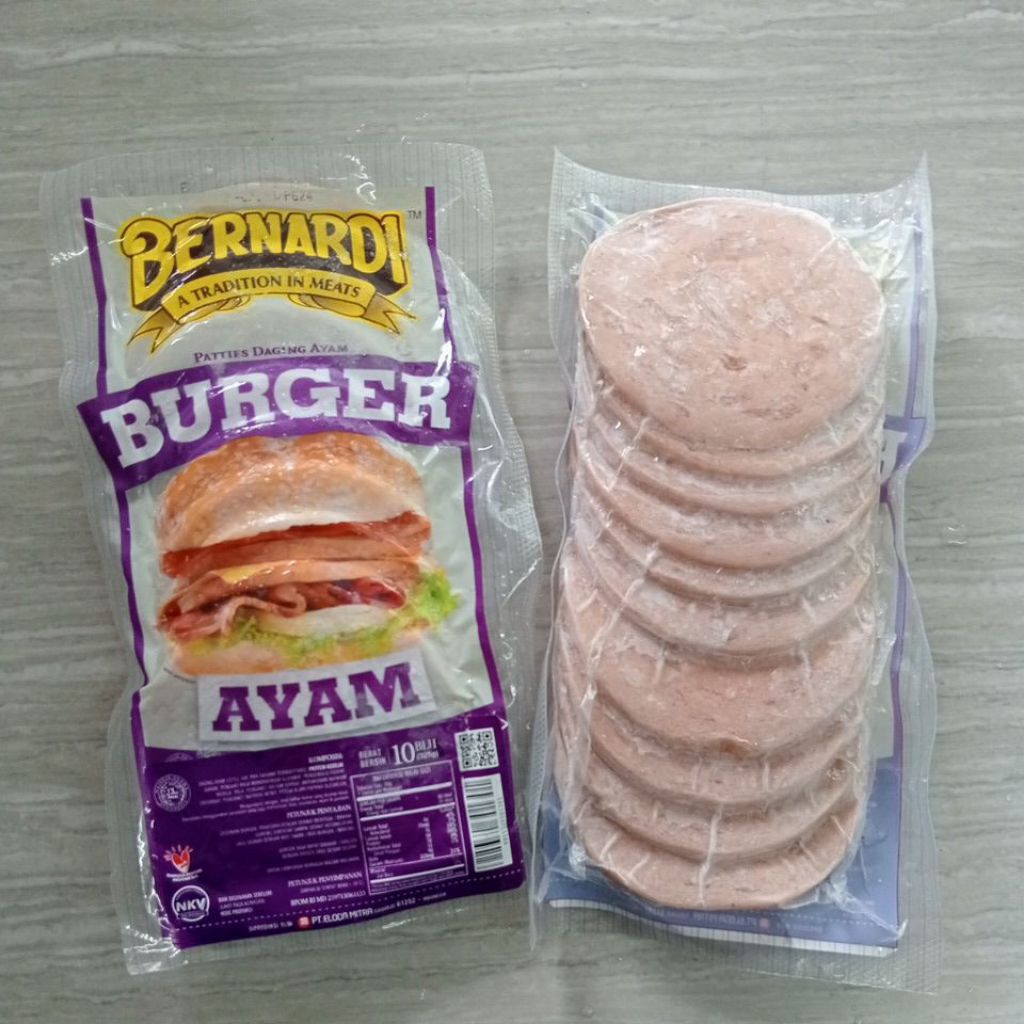 

BERNARDI Burger Ayam VC Isi 10 325g