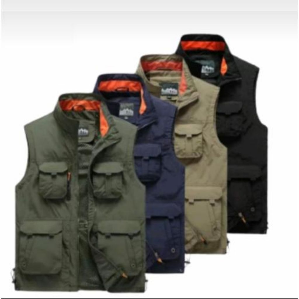 vest rompi pria / rompi motor pria keren /rompi pria multifungsi/