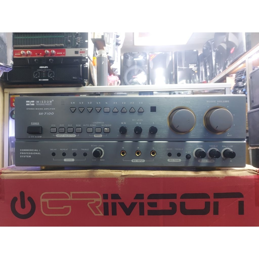 ampli wisdom SH7100 bekas