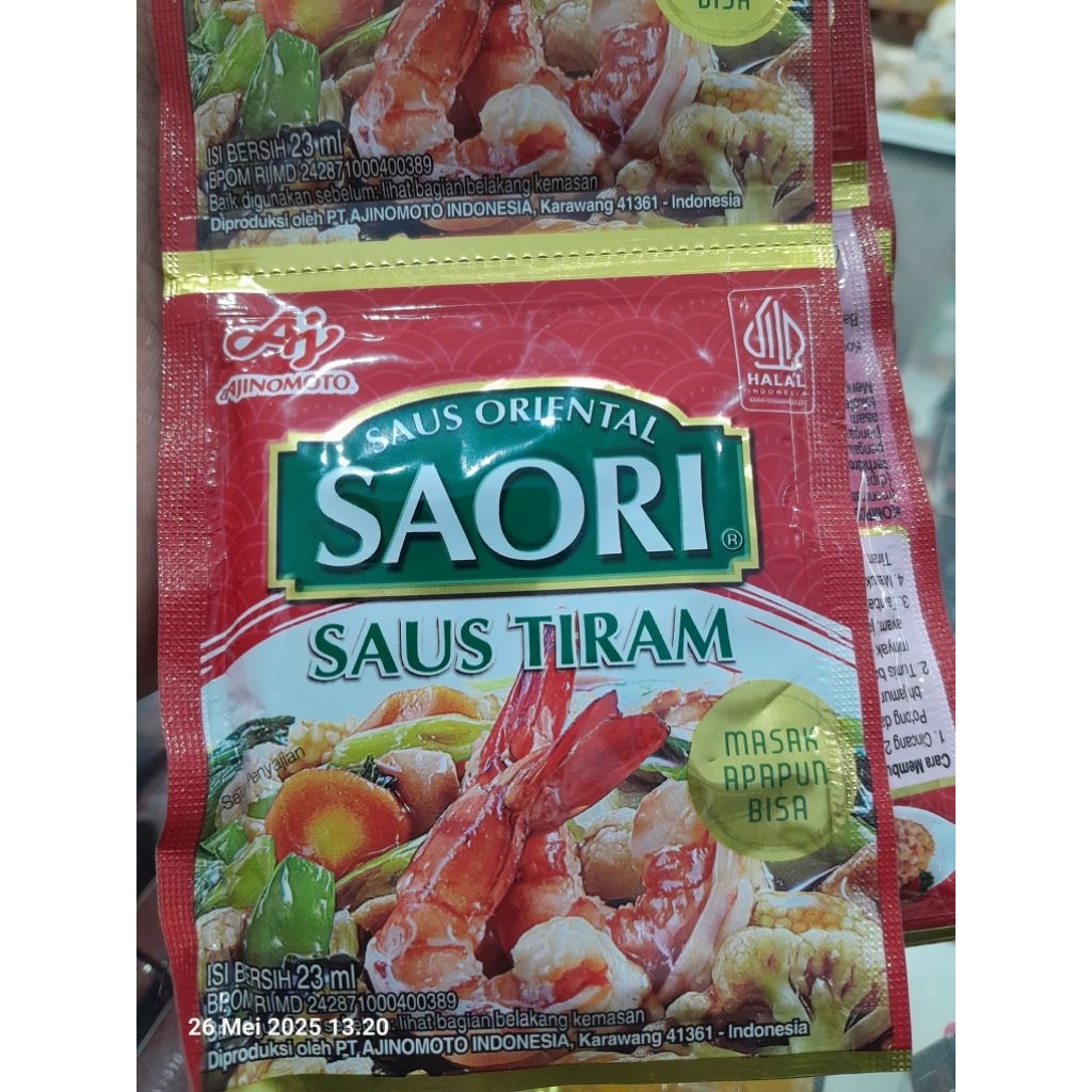

Saori Saos Tiram Saset 23ml 1 pcs