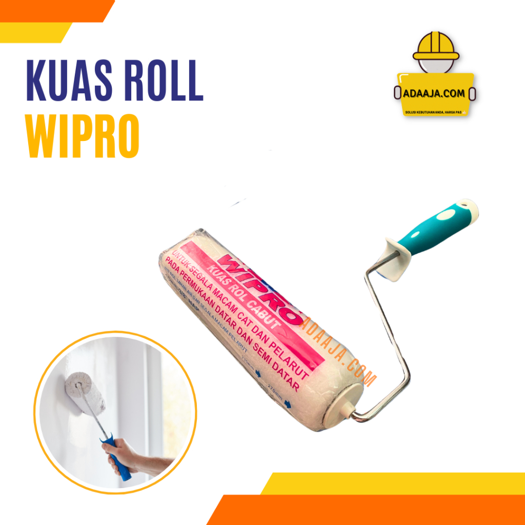 Kuas Roll Kuas Cat Tembok 9" Wipro