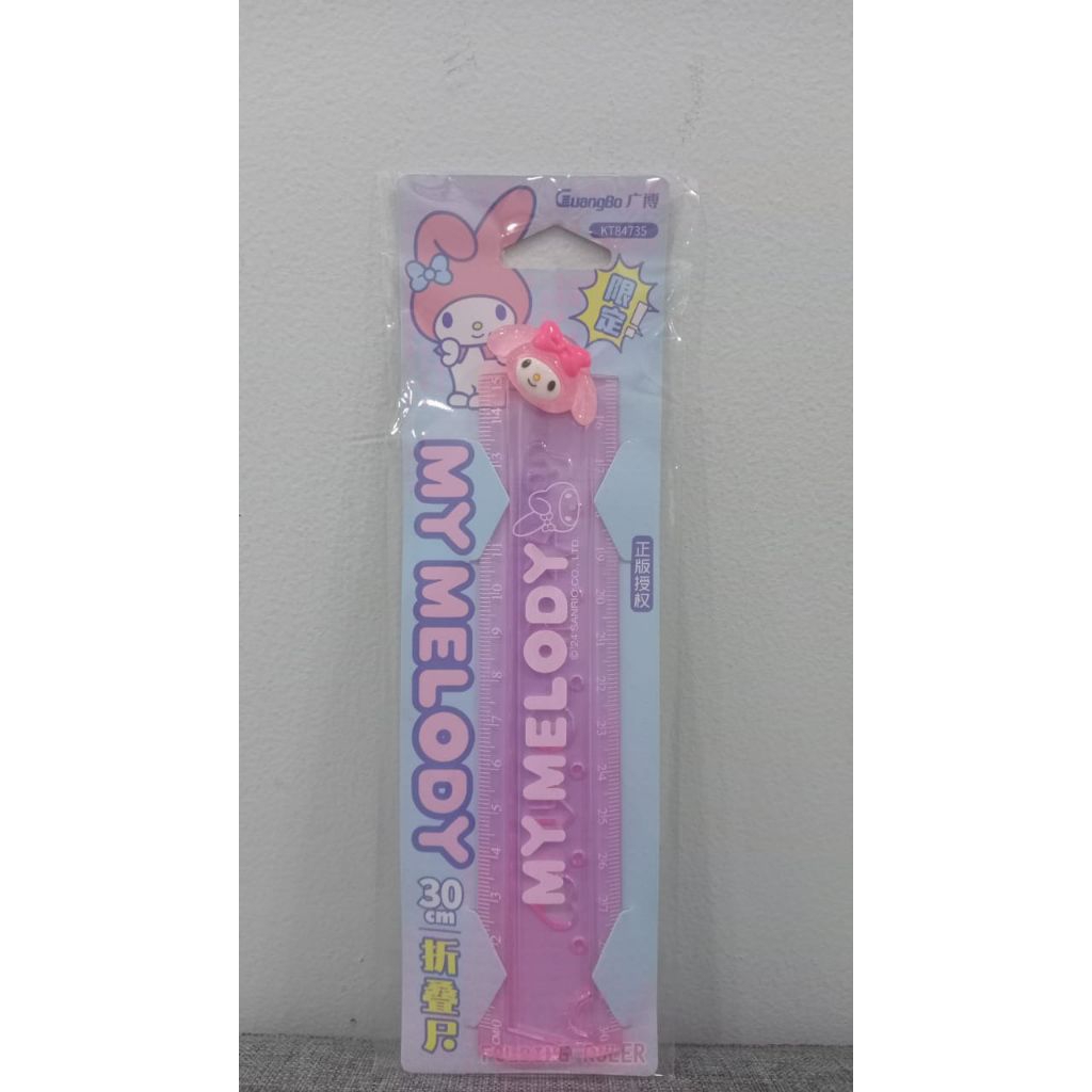

GuangBo KT84735 Sanrio Characters My Melody Penggaris PVC Lipat 30 Cm