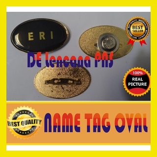 

Nama dada Oval name tag papan nama | lencana_pns