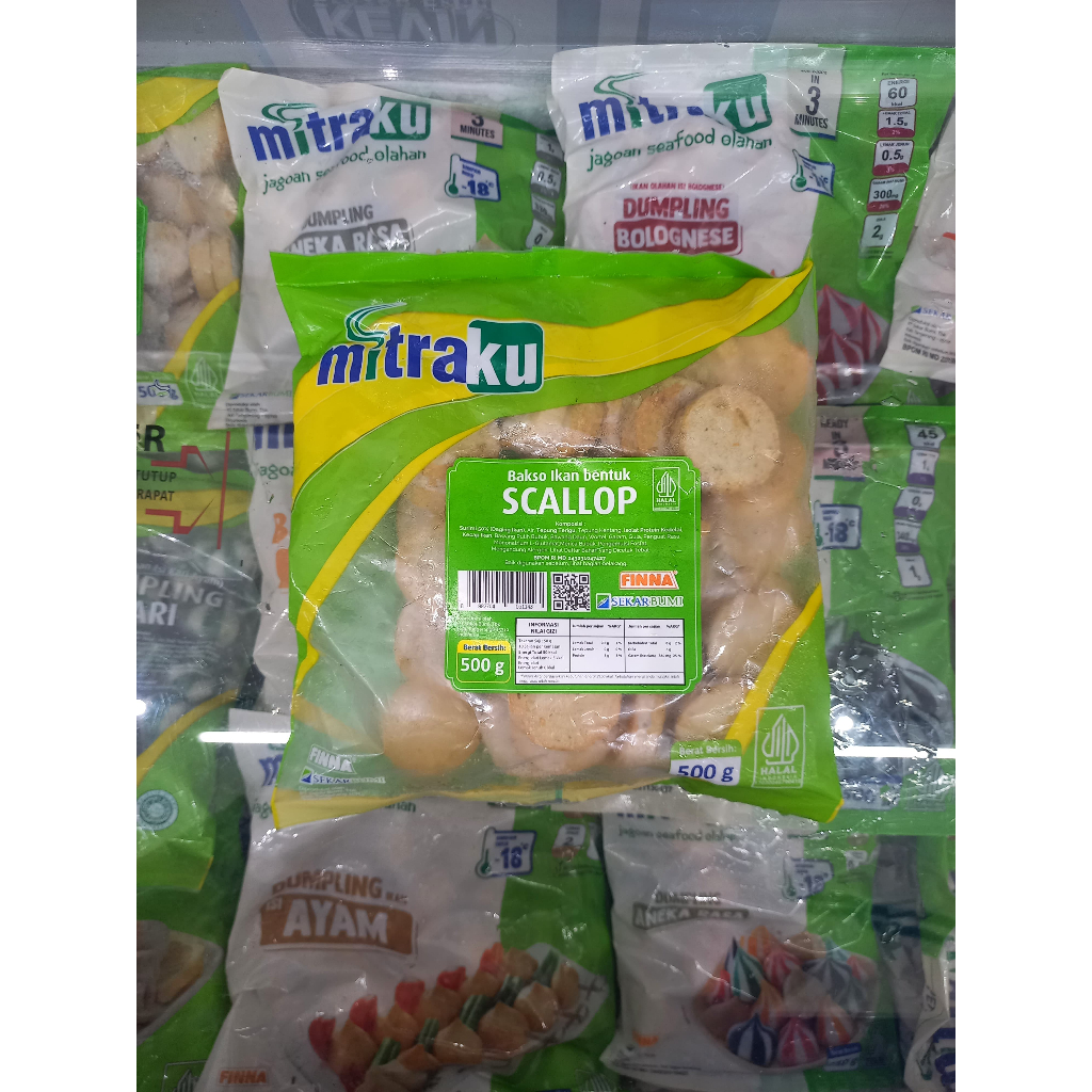 

Frozenfood MITRAKU Scallop 500gr