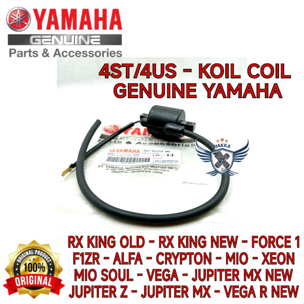 4US  4ST ORIGINAL KOIL YAMAHA F1ZR, KOIL YAMAHA ALFA, KOIL YAMAHA SCORPIO Z