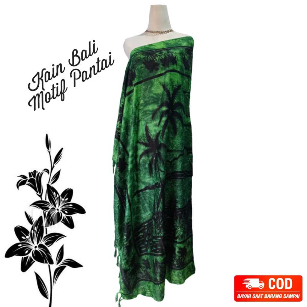 PROMO KAIN PANTAI BALI MOTIF PEMANDANGAN - SARUNG PANTAI - KAIN PANTAI BALI - SARUNG BALI - KAIN