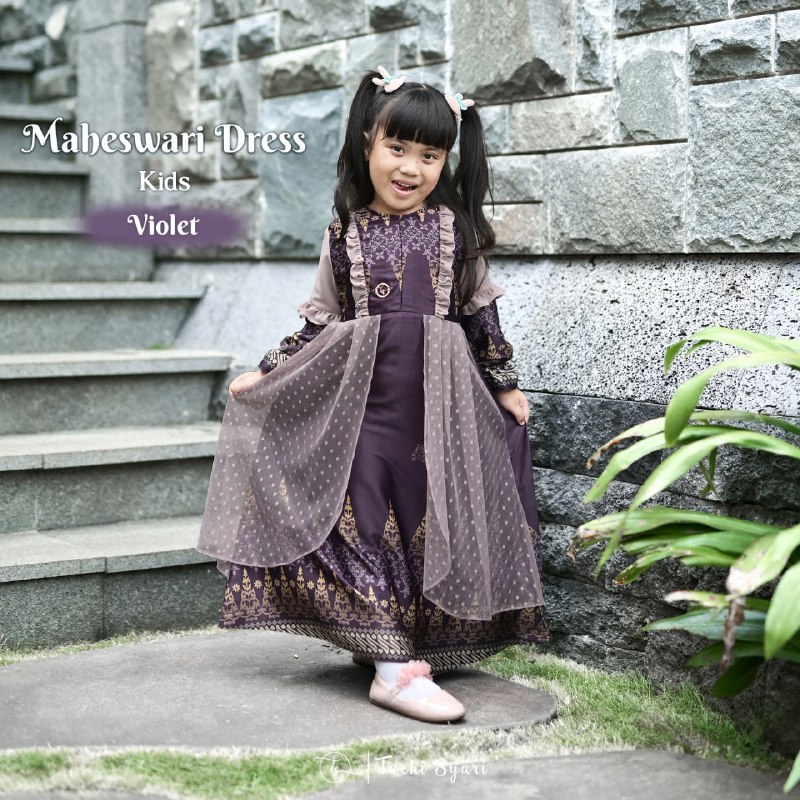 Tachi Syari Maheswari Dress Kids Gamis Anak Terbaru Bahan Adem Nyaman