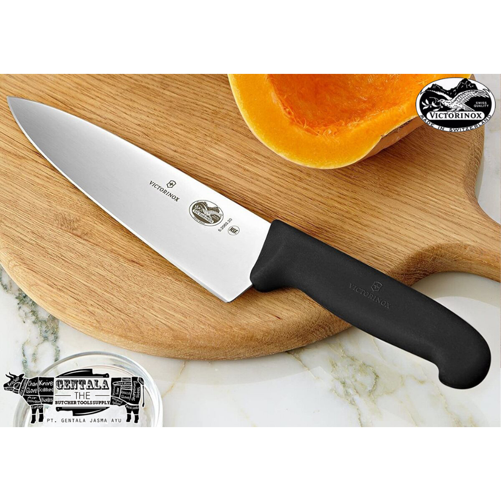 Pisau Victorinox Carving / Chef Knife 20cm Fibrox 5.2063.20