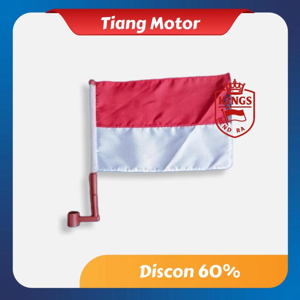 Bendera Tiang Merah Putih Aksesoris Untuk Motor Bendera Tiang HUT Kemerdekaan Indonesia