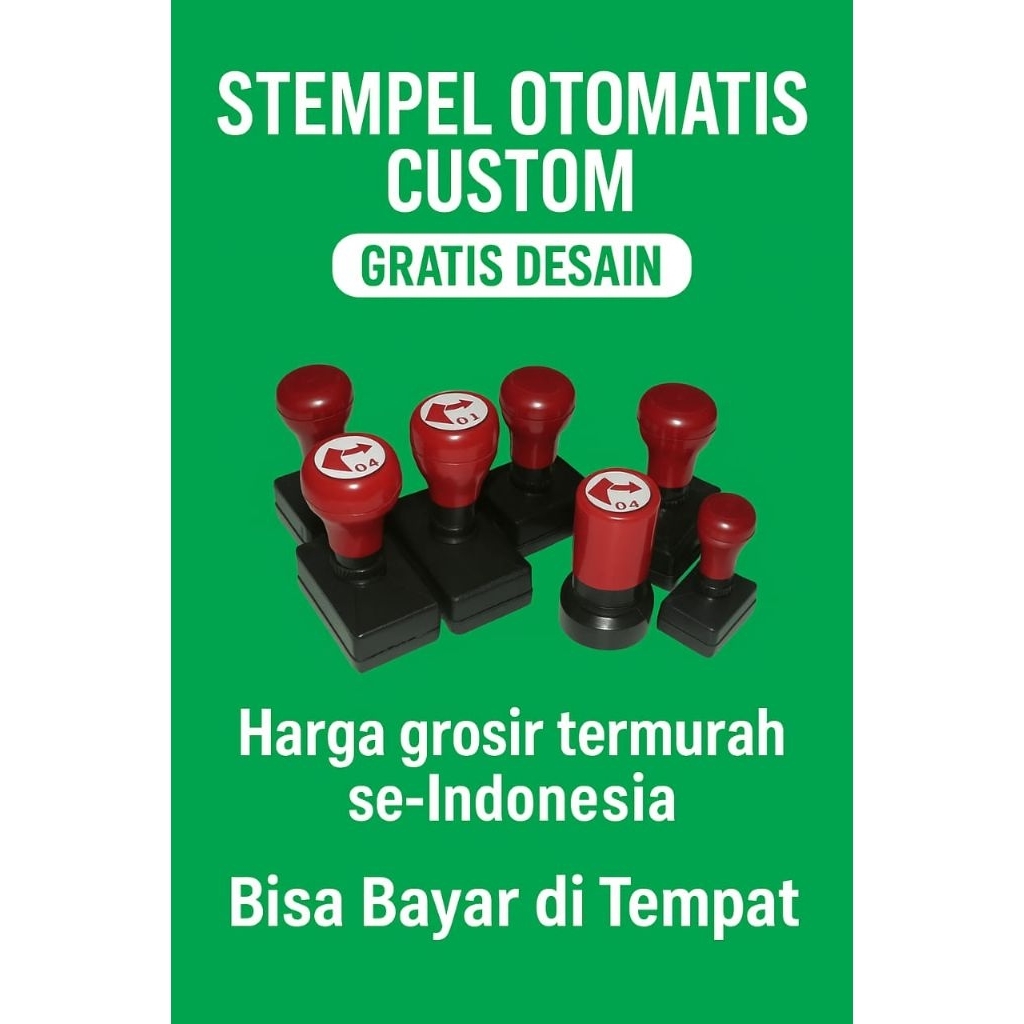 

Stempel Flash Custome Gratis desain free ongkir