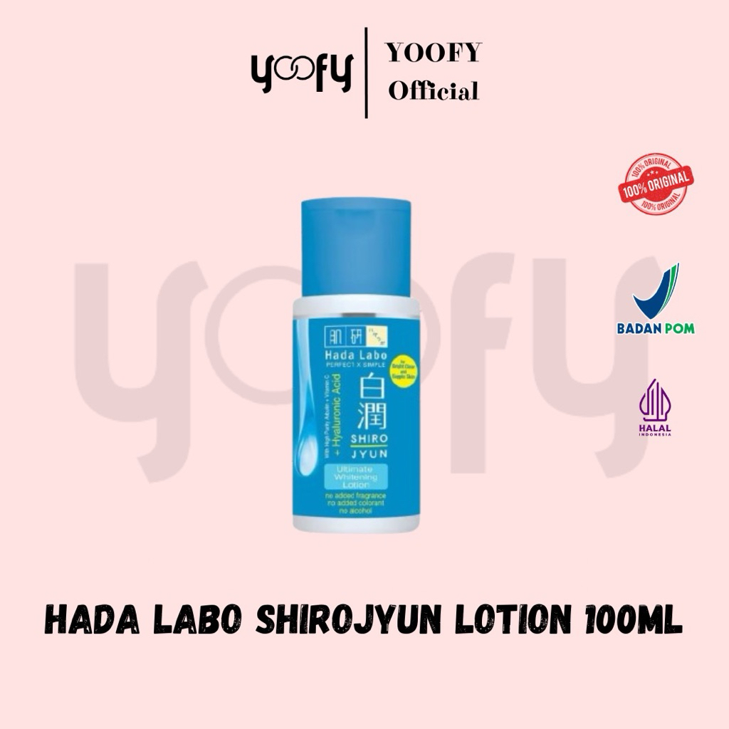 HADA LABO SHIROJYUN ULTIMATE WHITENING LOTION 100 ml / TONER HADALABO / TONER HADA LABO ULTIMATE