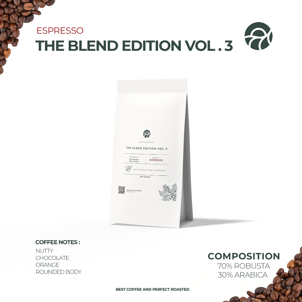 

Kopi THE BLEND VOL 3 - Espresso Roast - 500gr