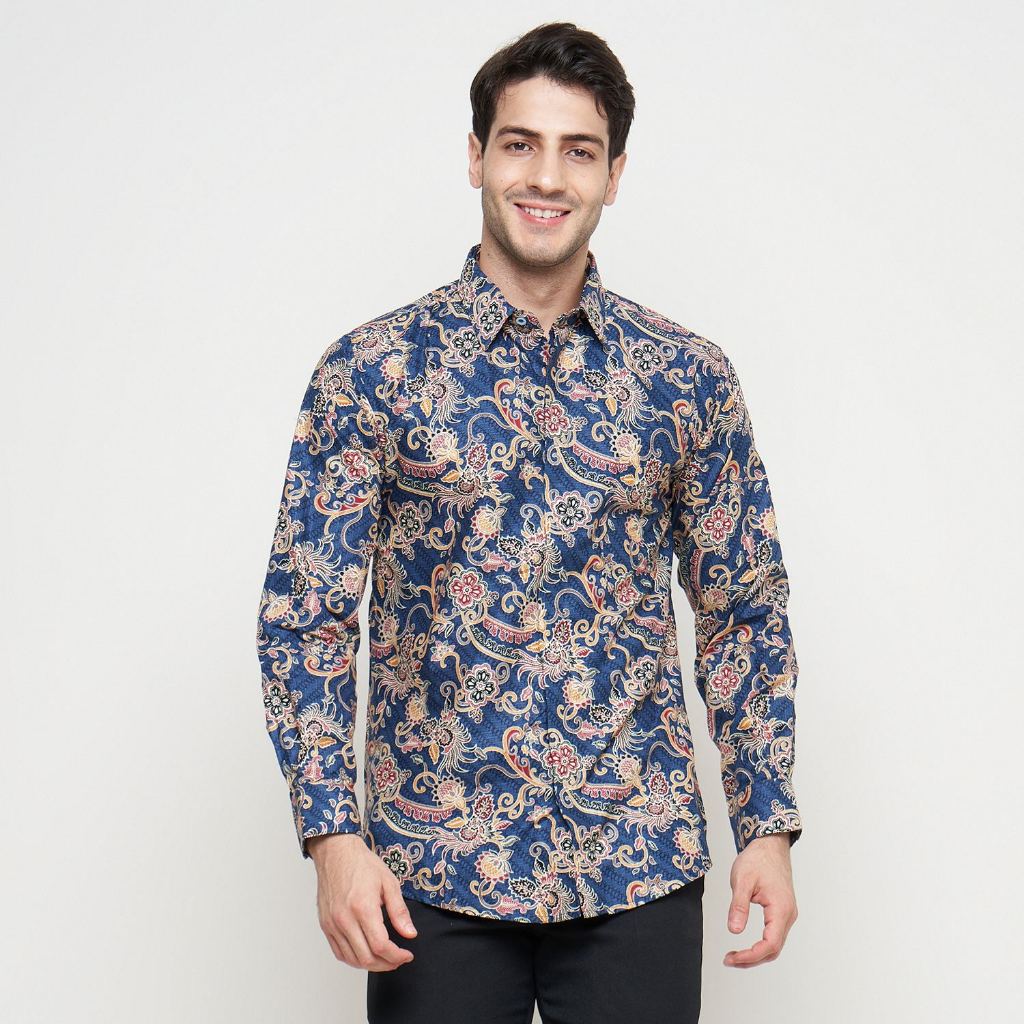 [Krisna Wahyu] Batik Pria Katun Lengan Panjang