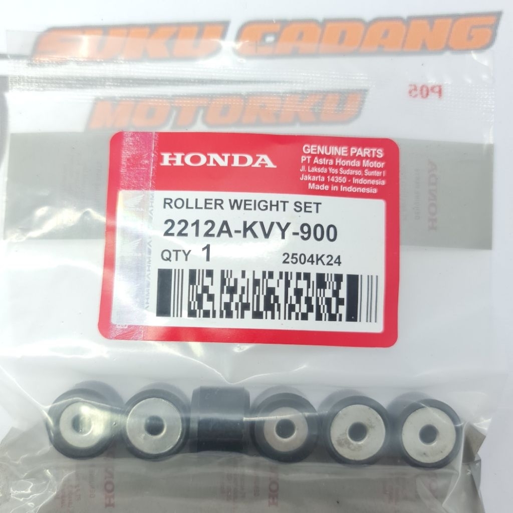 2212A-KVY-900 ROLLER SET HONDA BEAT