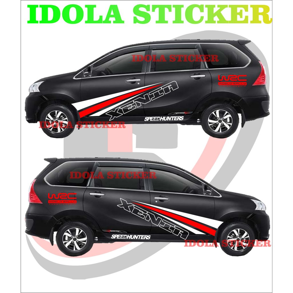 Stiker Mobil Xenia Hitam Lama Sticker Daihatsu Xenia Simple keren terlaris cutting sticker