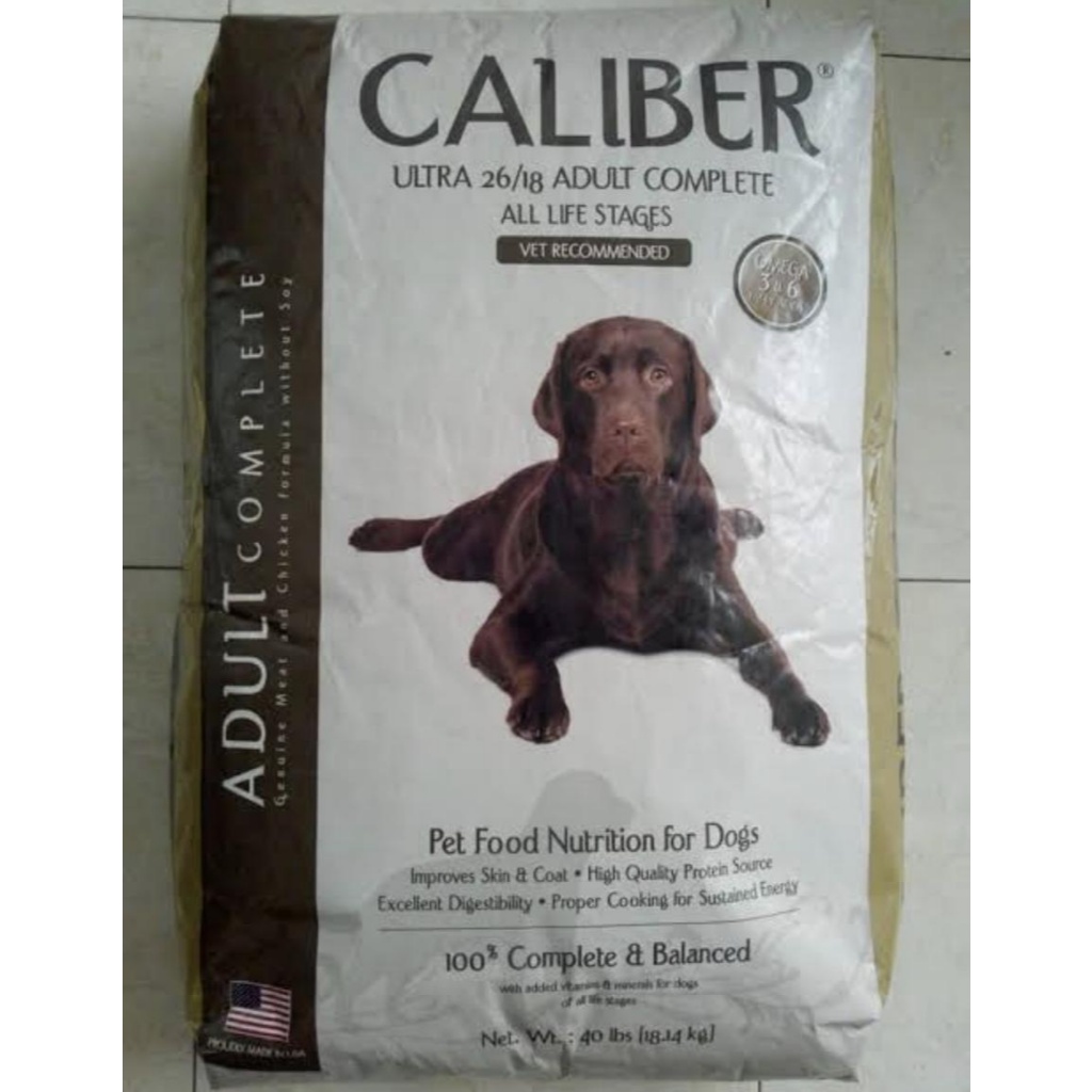 Caliber dog food all life stage 18 kg