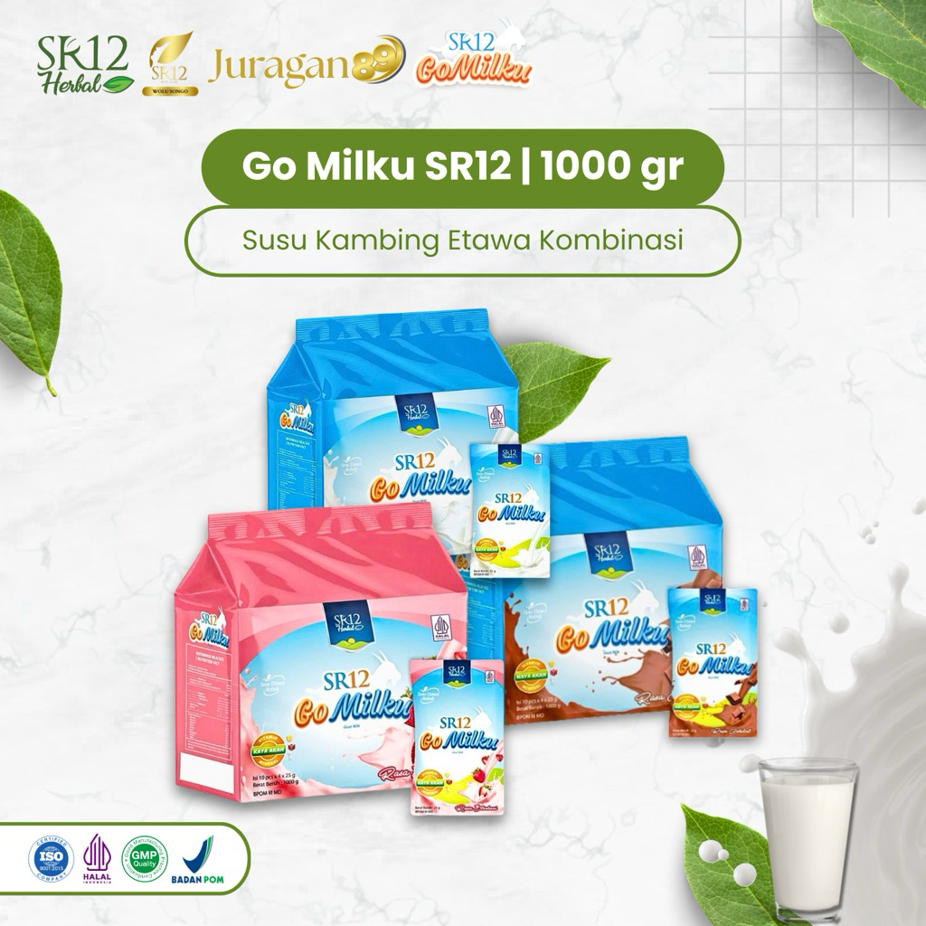 

Susu Go Milku yang 1000gr SR12 - Susu Kambing Etawa Kombinasi Bubuk