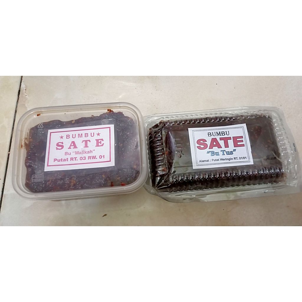 

bumbu sate berat 250gr atau 1/4